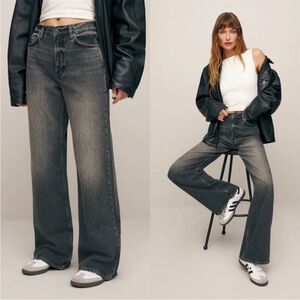 Reformation Cary High Rise Slouchy Wide Leg Jeans